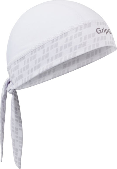 Gripgrab – Sommer-Fahrrad-Bandana, Schweißschutz, UV-Schutz, Kopftuch, Radmütze – Weiß – Unisex – Größe Einheitsgröße