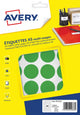 Avery Label A5 30 mm rund Blister 240 Stück grün
