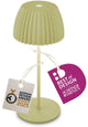 B.k.licht Briloner Champ Mini – wiederaufladbare Mini-Tischleuchte – kabellose Lampe – Touch-dimmbar – für drinnen und draußen – Gewinner des Deutschen Designpreises 2025 – Pastellgrün – ø8,5 x 20 cm