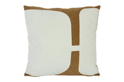 Countryfield Kissen Jos weiß braun 45cm