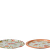 Decoris Tablett aus Metall ø32cm pfirsich