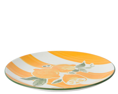 Decoris Frühstücksteller Porzellan ø19,2cm Zitrone