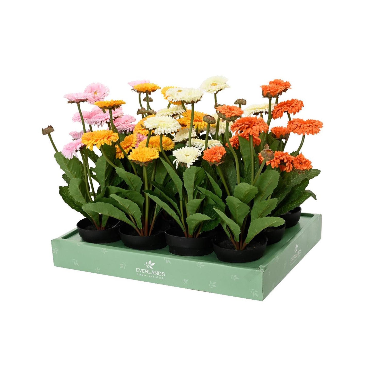 Decoris Kunstblume Chrysantheme im Topf ø20xh30cm