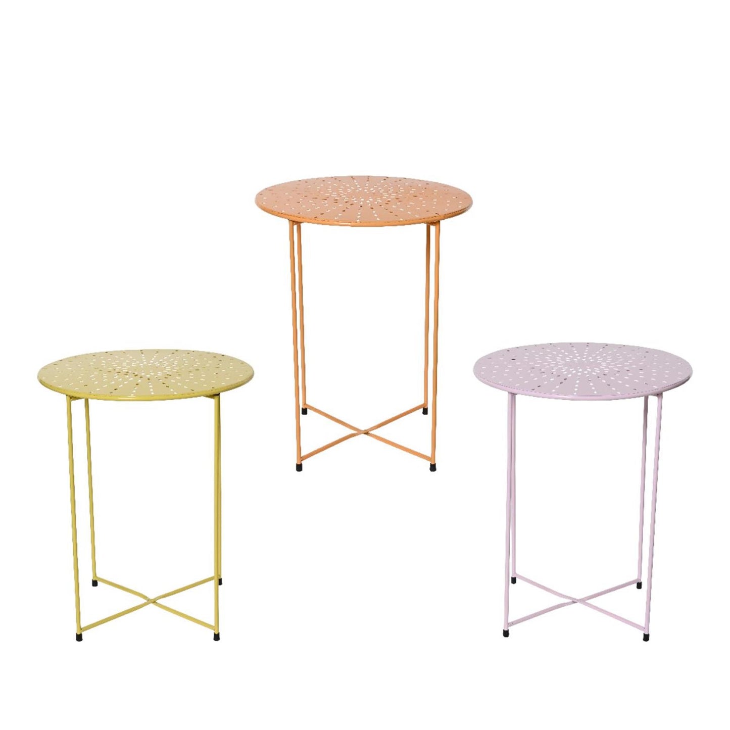 Decoris Beistelltisch für den Innenbereich aus Eisen, H48 cm
