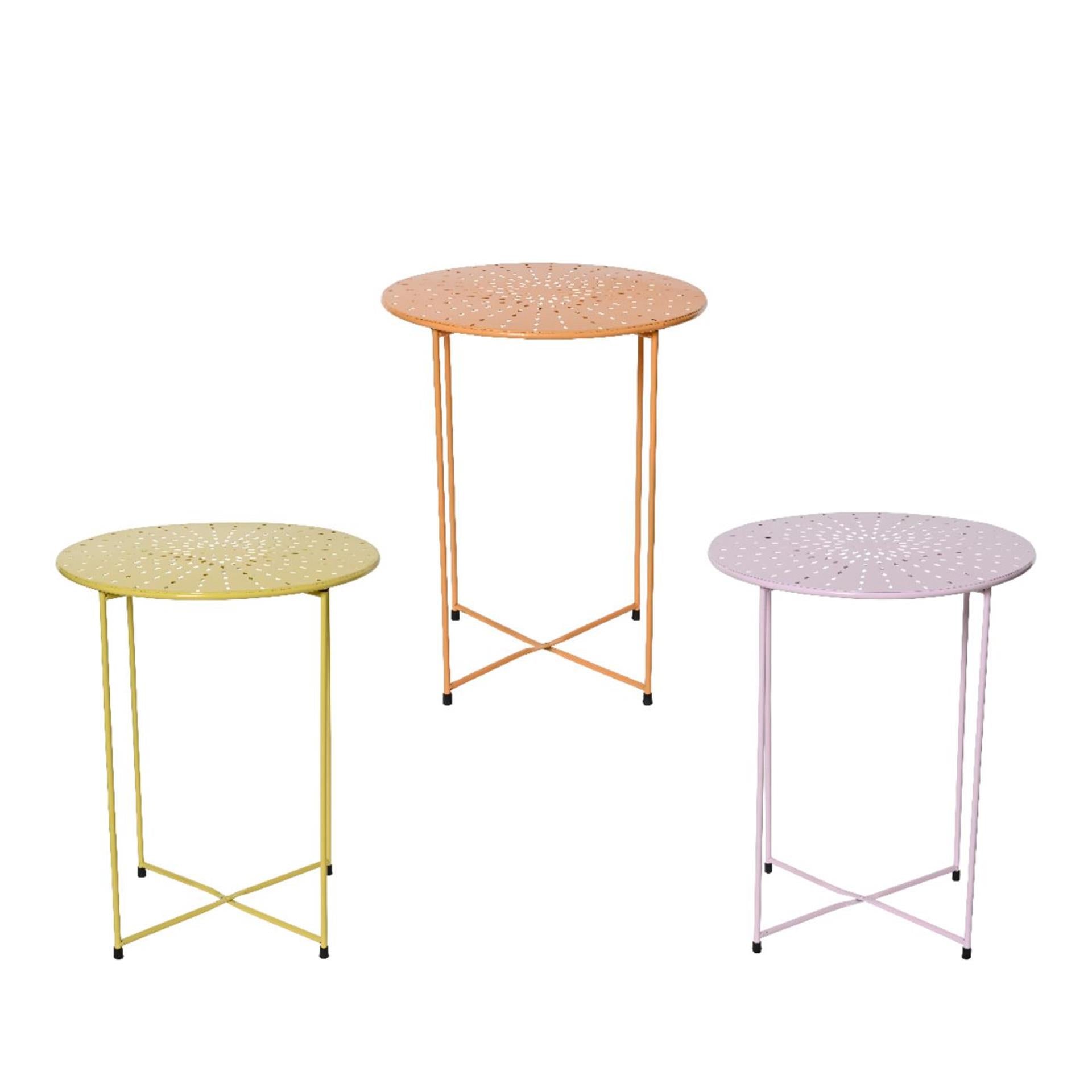 Decoris Beistelltisch für den Innenbereich aus Eisen, H48 cm