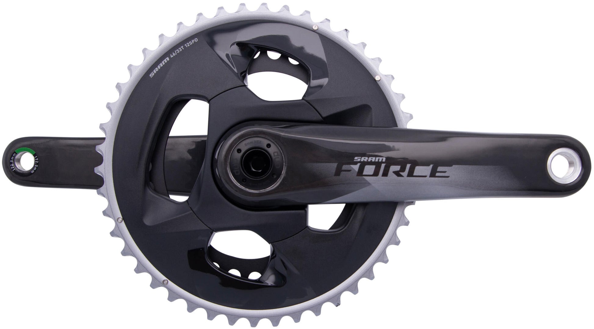 Sram Kurbelgarnitur Force Axs Krg Force Axs Dub 46 33 z. 172,5 mm Glanz