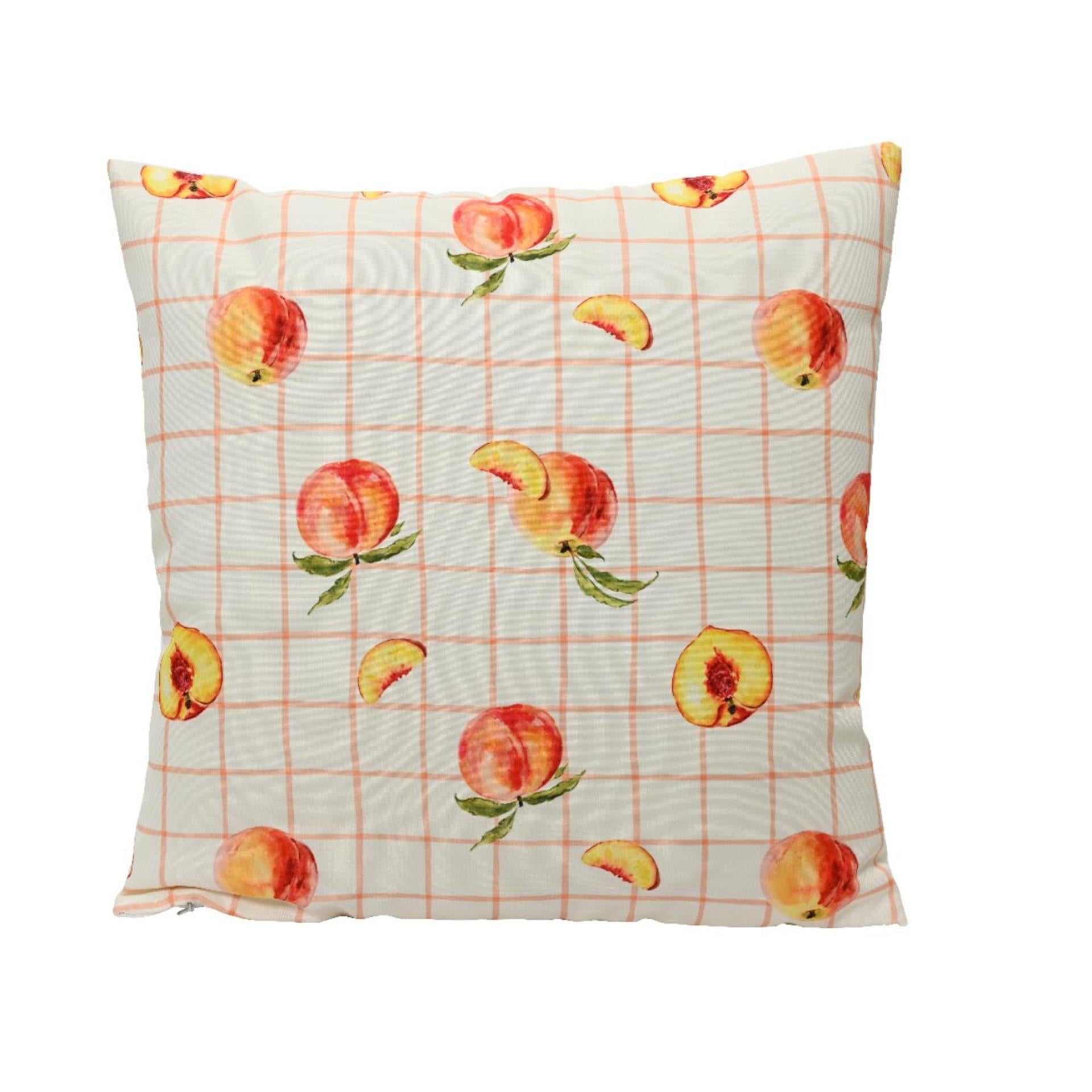 Decoris Kissen Polyester Outdoor 45x45cm pfirsich