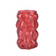 Decoris Vase aus Glas, H23 cm, rote Erdbeere