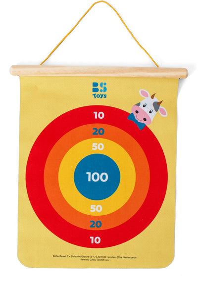 Bs Toys magnetisches Dartspiel – Dartspiel – magnetisch – doppelseitig – geeignet ab 3 Jahren