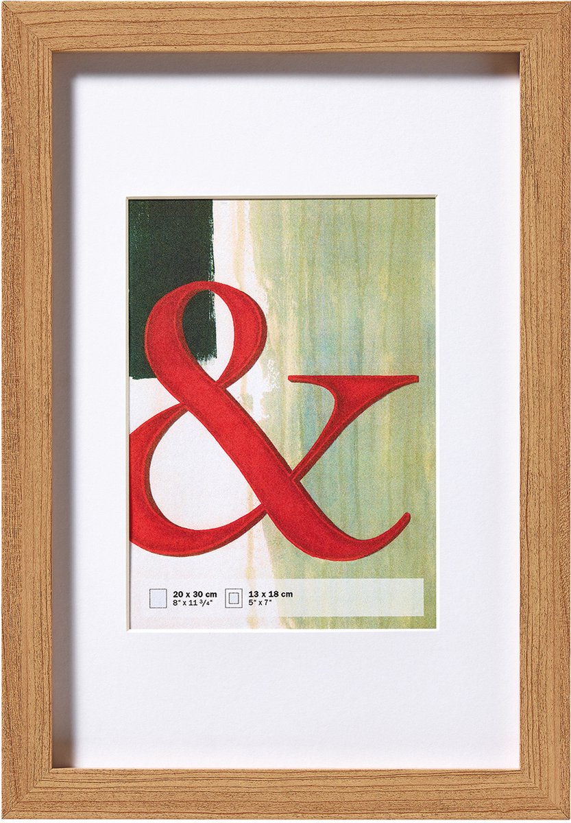 Walther Stockholm – MDF-Holzrahmen – Fotogröße 15 x 20 cm – Buche