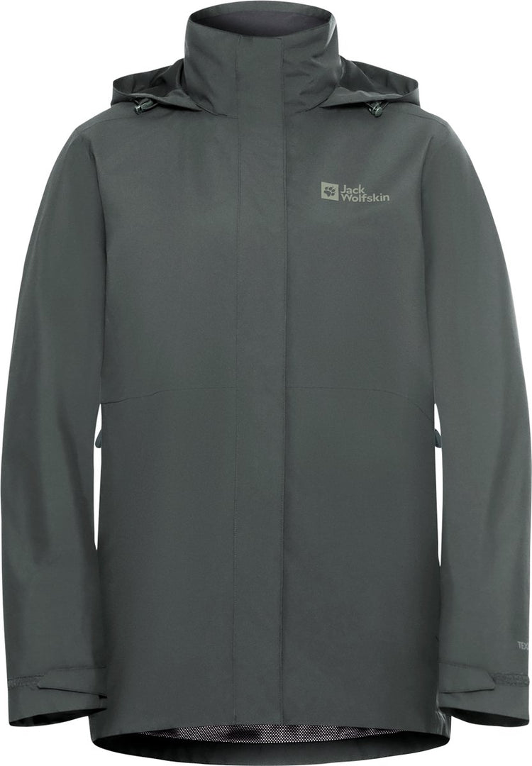Jack Wolfskin Rotwand 3in1 JKT W Damen Outdoorjacke – Schiefergrün