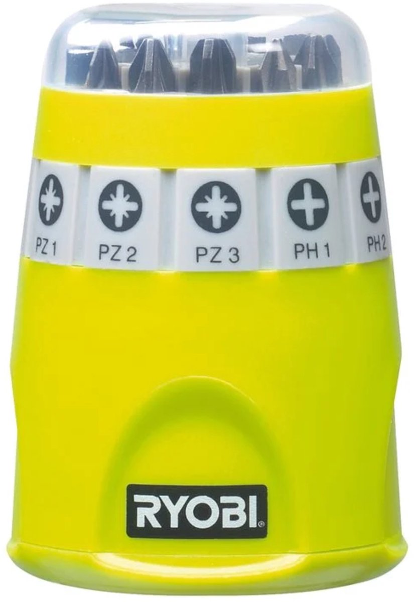 Ryobi RAK10SD-Serie – Schraubendreher-Bit-Set – 10-teilig – Magnethalter