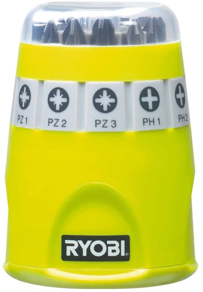 Ryobi RAK10SD-Serie – Schraubendreher-Bit-Set – 10-teilig – Magnethalter