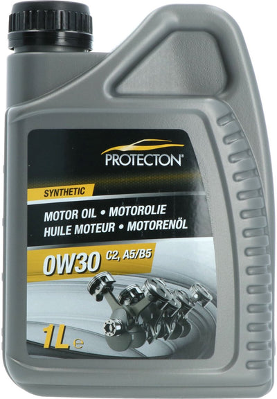 Protecton-Motorenöl – vollsynthetisch 0w-30 c2 – lange Lebensdauer – für Motoren mit DPF- und/oder TWC-Technologie – Kraftstoffeinsparung – 1 Liter