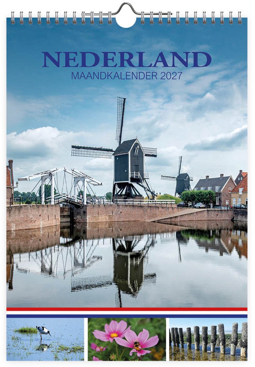 Comello Niederlande Monatskalender Mühle 2027