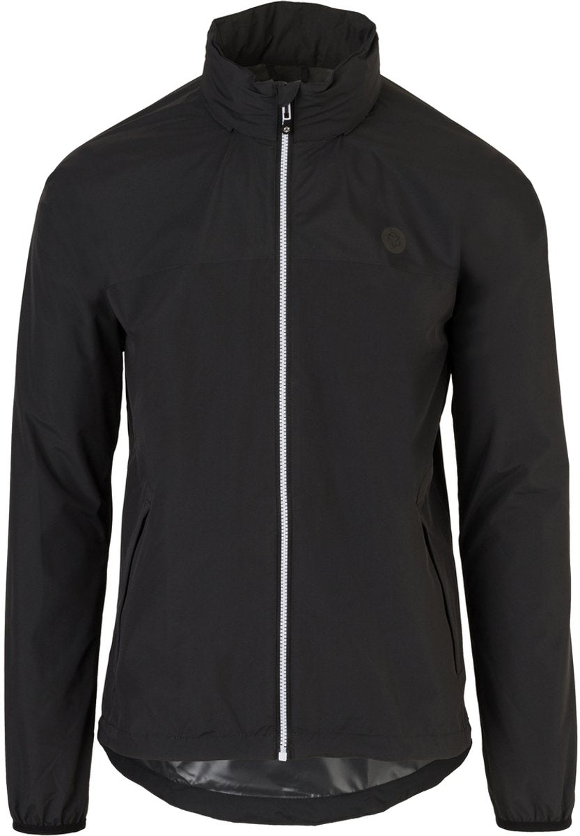Agu Go Regenmantel Essential – Schwarz – XL – Damen Herren – wasserdicht atmungsaktiv