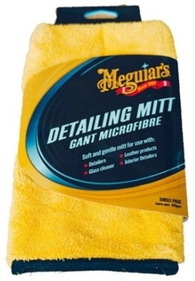 Meguiar's Meguiar's Detailing Mitt – Mikrofaserhandschuh für Wachspolitur – maschinenwaschbar – Zubehör für die Autopflege