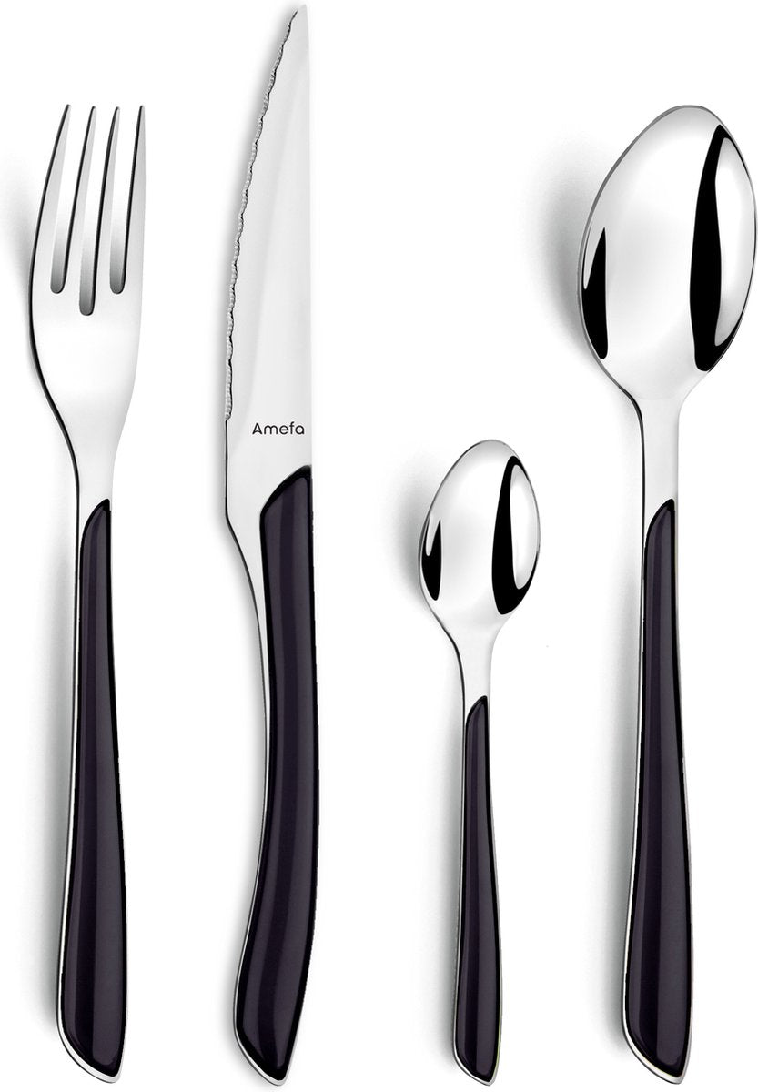 Amefa Eclat Black - 16-teiliges Set - 4 Personen - Schwarz
