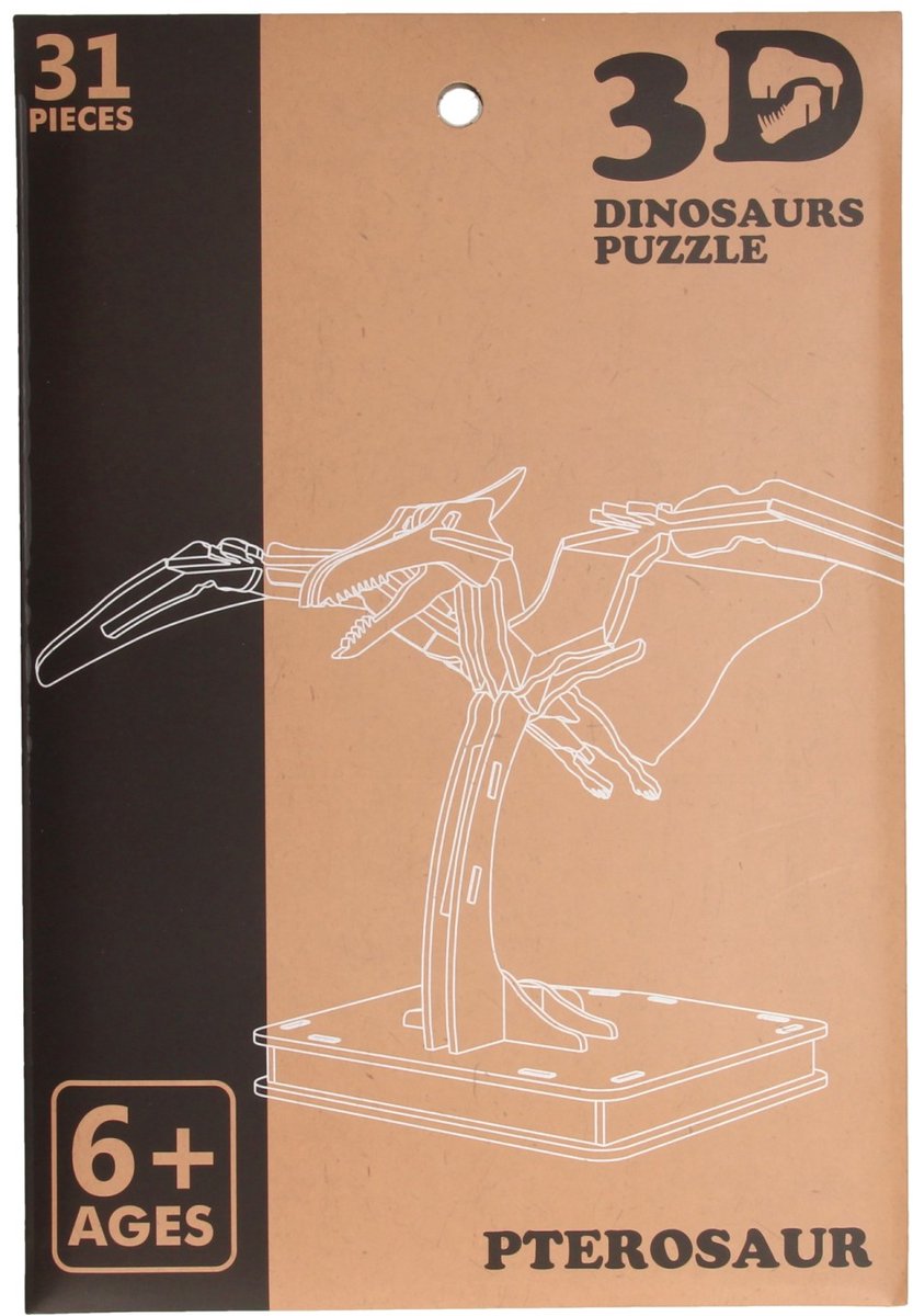 Hölzerner 3D -Puzzle Dinosaurus