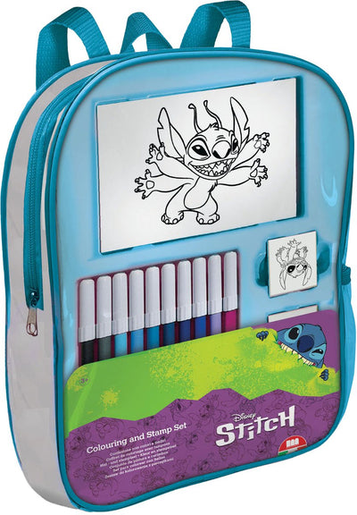 Multiprint -Rucksack mit Filz -Tip -Stifte Stempel