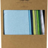 Creativ Company Hobbyfilz, A4, Blatt 210x297 mm, Stärke 2 mm, blaugrüne Harmonie, 10 Stück 1 Karton