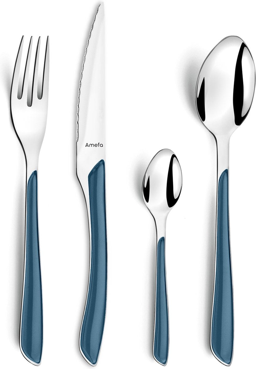 Amefa Besteck Eclat Marineblau Metall (24 Stück)