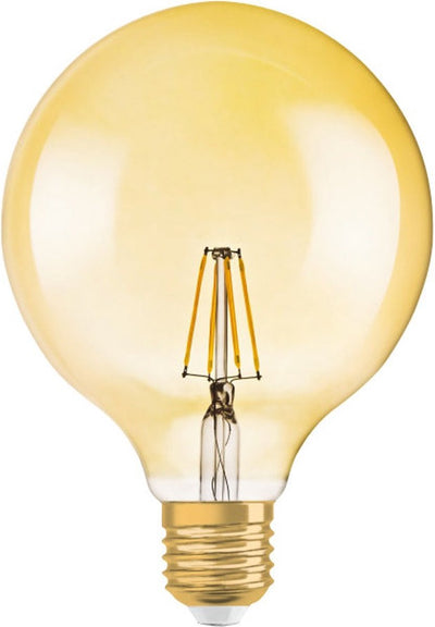 Osram Ledvance – LED-Lampe – E27 – Filament – ​​6,5 W 720 lm – 2400 K extra warmweißes Licht | Jahrgang 1906 Globus 52