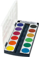 Herlitz Deckfarbkasten - mit Mischpalette - 12 Farben + Tube Deckweiß