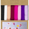 Creativ Company Krepppapier, Blatt 25 x 60 cm, Kreppverhältnis: 180 %, 105 g, Lila-Rosa-Harmonie, 8 Blatt 1 Karton