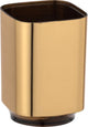 Wenko Zahnbürstenhalter Auron Gold Kunststoff - Zahnputzbecher