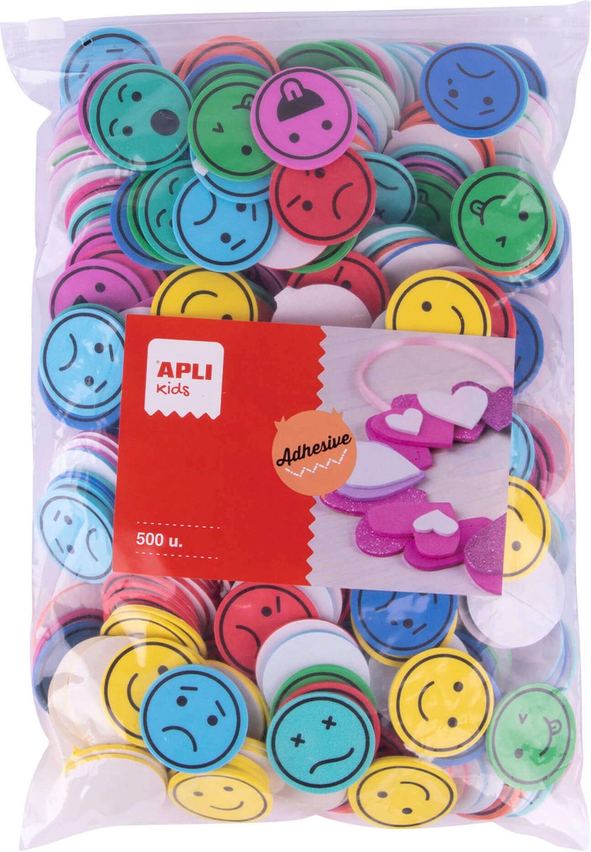 Apli Kinder | Selbstklebende Emoticons aus Eva-Schaum