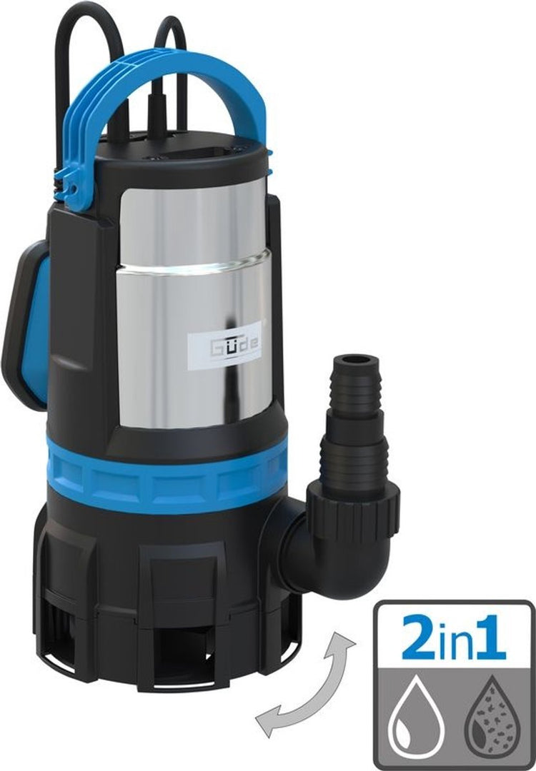 Güde Multifunktions-Tauchpumpe GS750.1 für klares Schmutzwasser – 750 W – 16.500 l/h