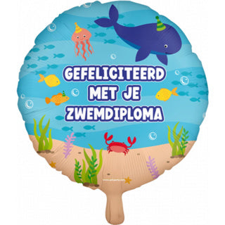 Schwimmdiplom -Folienballon