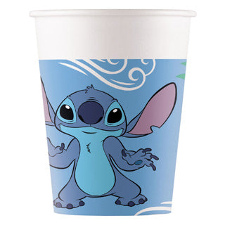 Stitch Engel Pappbecher 8 Stück 200 ml | 6 Stück