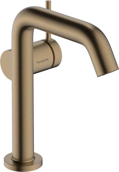 Hansgrohe tecturis s – Waschtischarmatur – Einhebelbedienung – Kaltstart energiesparend – mit Ablassschraube – Größe 150 mm – gebürstete Bronze
