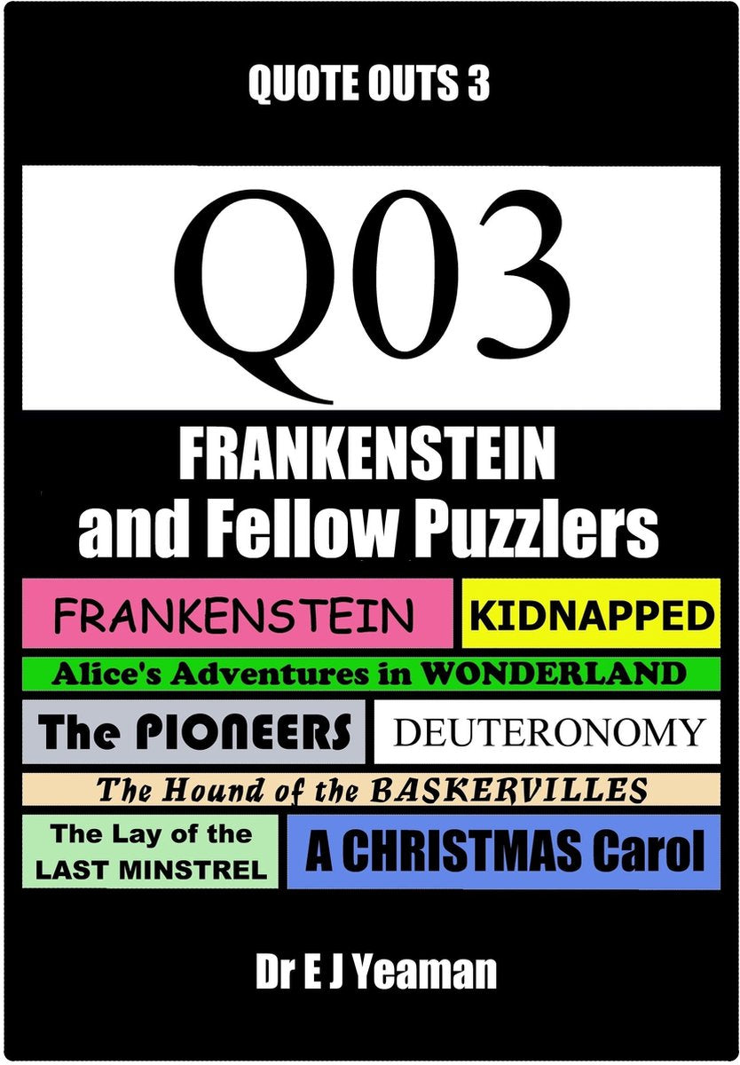 Frankenstein und andere Puzzler (Zitat aus 3)