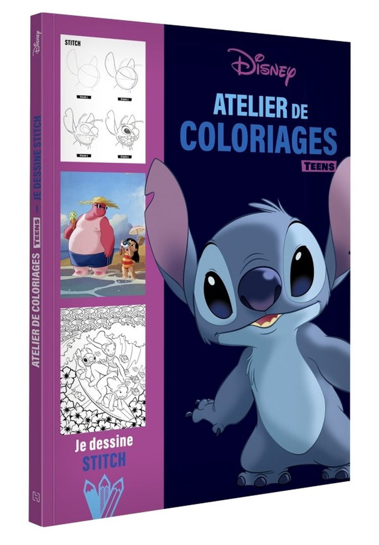 Hachette Disney Teens – Atelier Coloriage – Stitch – Malbuch für Kinder