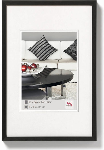 Walther Stuhl – Aluminium-Fotorahmen – Fotogröße 21 x 29,7 cm (A4) – Schwarz