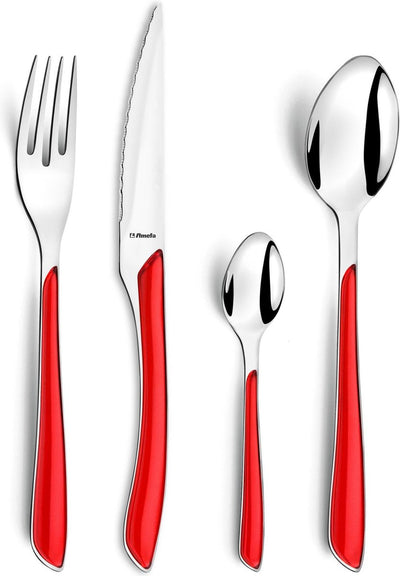 Amefa éclat - Besteckset - 24-teilig - 6 Personen - rot