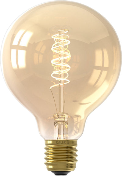 Calex LED-Lampe – E27 – 3-Stufen-Dimmer – dimmbar – ST64 – Gold – warmweißes Licht – 5,5 W