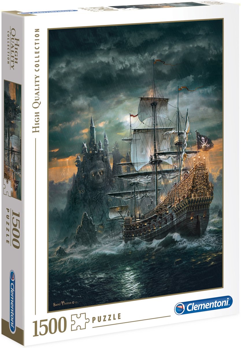 Clementoni – Puzzle – 1500 Teile – Piratenschiff – Puzzle für Erwachsene – hochwertige Sammlung