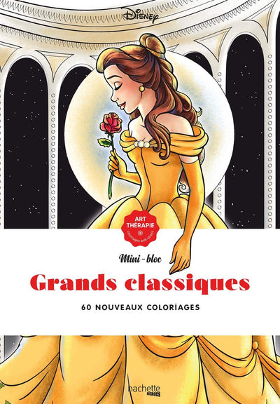 Hachette Heroes Mini Bloc Disney Grands Classiques – Malbuch für Erwachsene