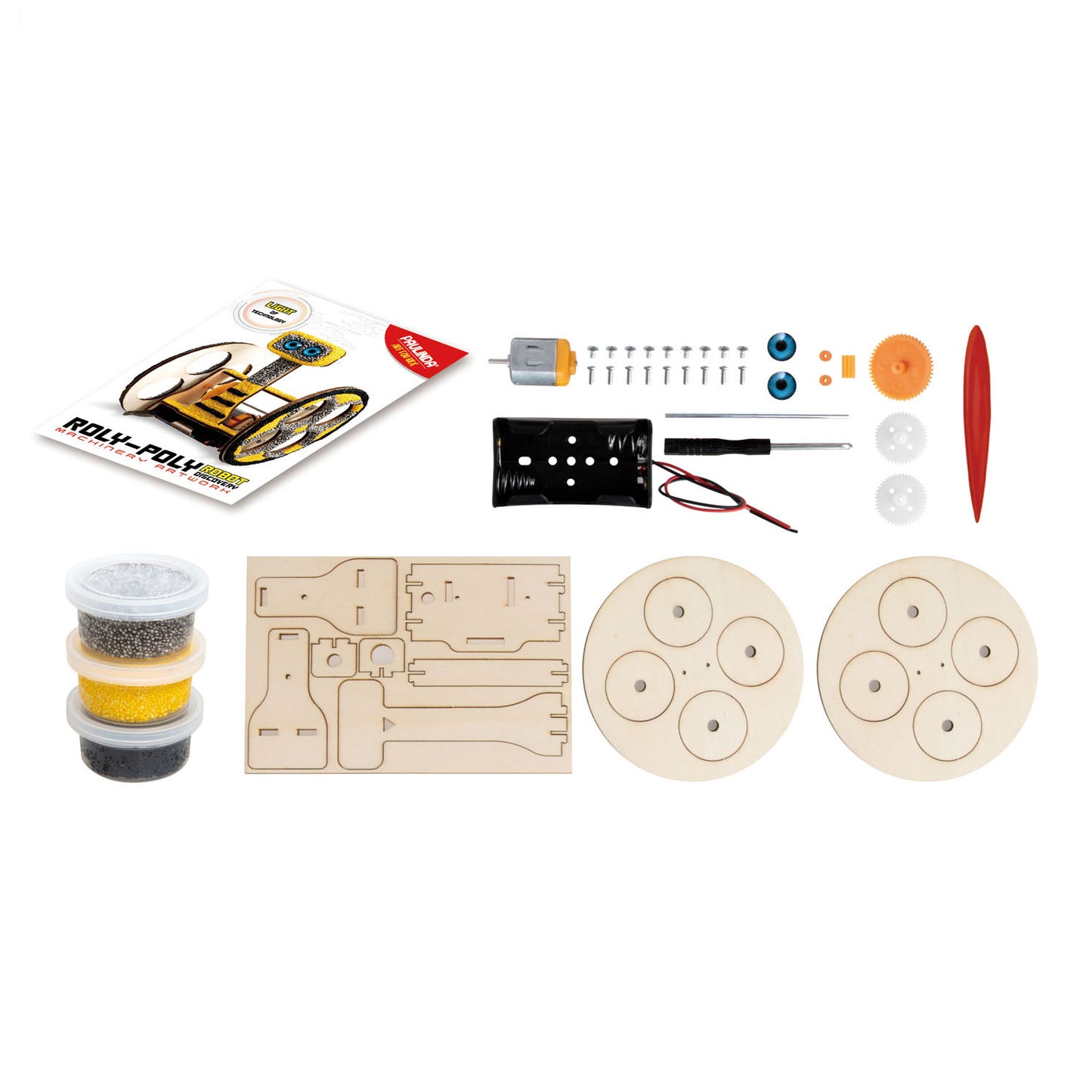 Paulinda Baukasten 3D Roboter mit Motor