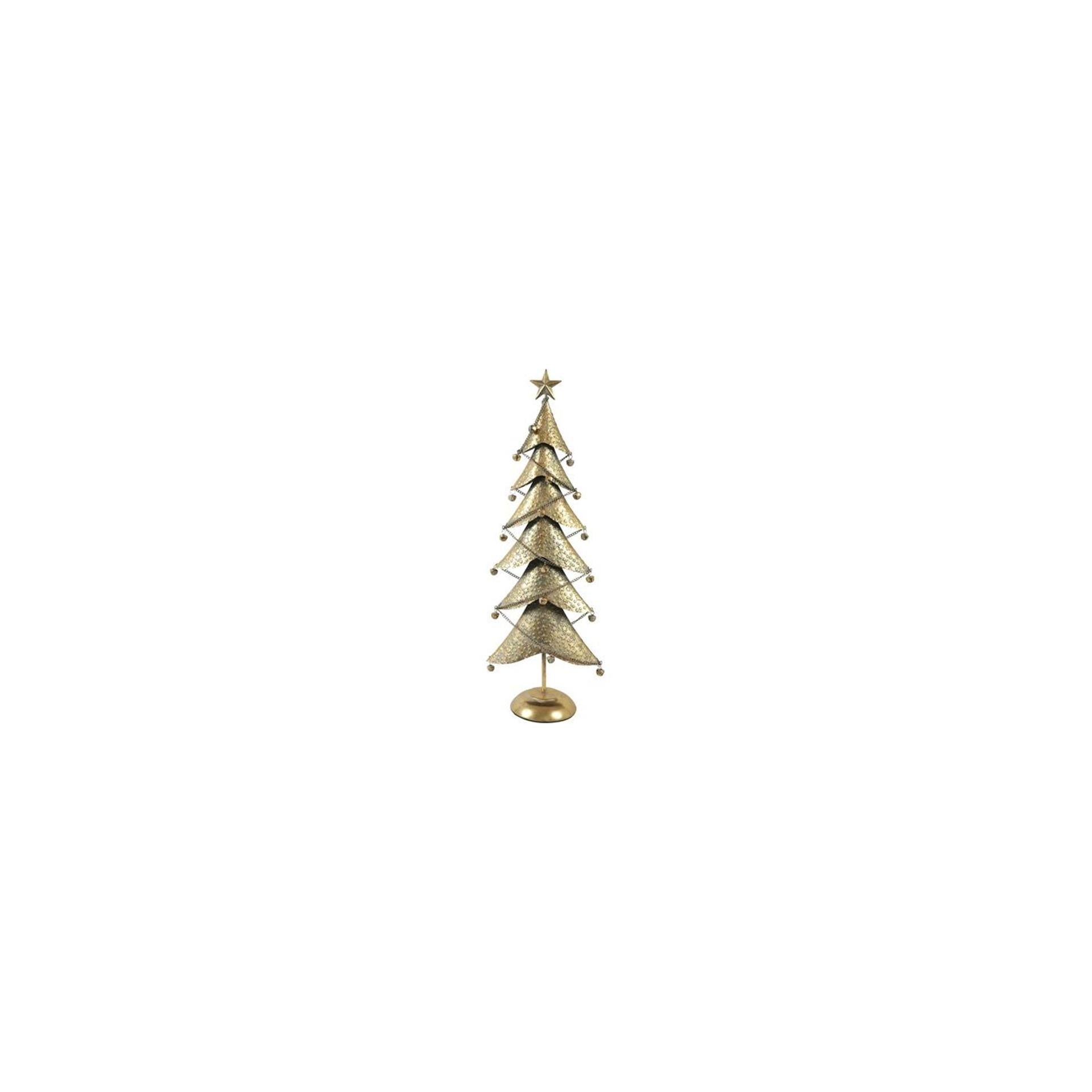 Country Field Country Field Weihnachtsbaum Balas Gold Metall 28x16x80cm