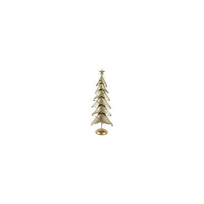 Country Field Country Field Weihnachtsbaum Balas Gold Metall 28x16x80cm