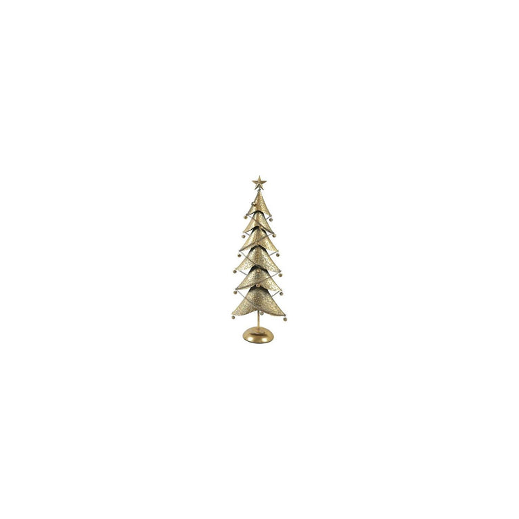 Country Field Country Field Weihnachtsbaum Balas Gold Metall 28x16x80cm