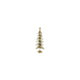 Country Field Country Field Weihnachtsbaum Balas Gold Metall 28x16x80cm