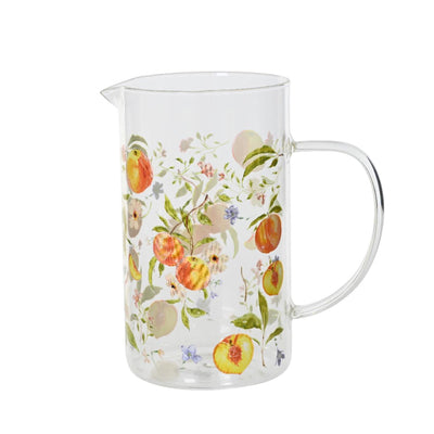 Decoris Karaffe Pfirsichglas 1 Liter klar