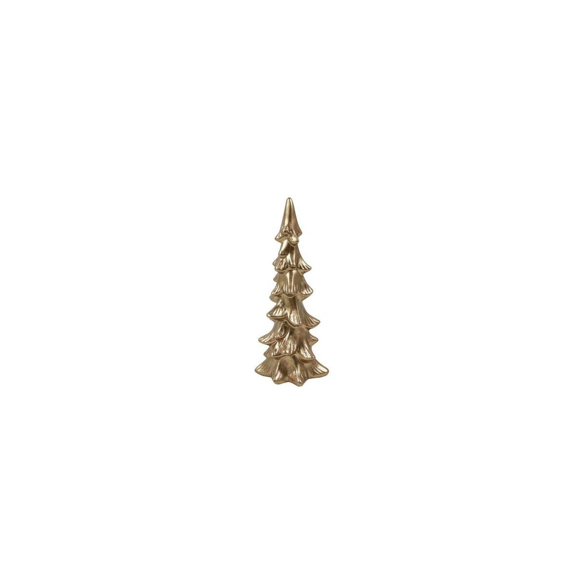 Country Field Country Field Statue Weihnachtsbaum Floris Gold Steingut 10x8x24cm