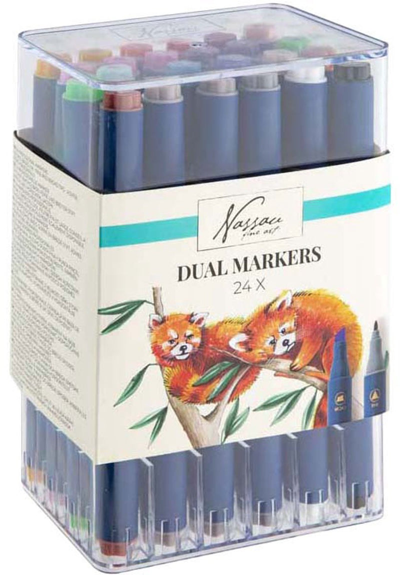 Creative Craft Group Nassau runde Doppelmarker – 24 Stück.